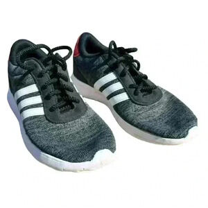 adidas - Unisex Lite Racer  - Color: Black - Red. Size Men 7, Women 8